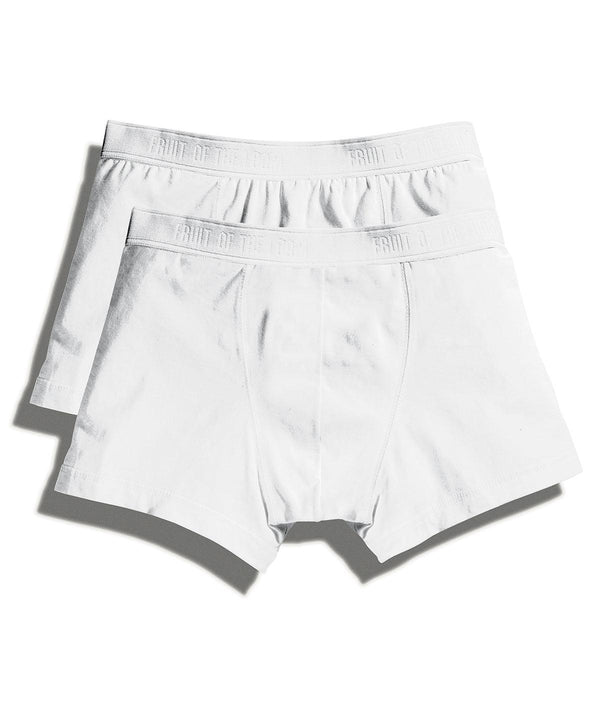 White - Classic shorty 2-pack Boxers Fruit of the Loom Gifting & Accessories, Lounge & Underwear, Must Haves Schoolwear Centres