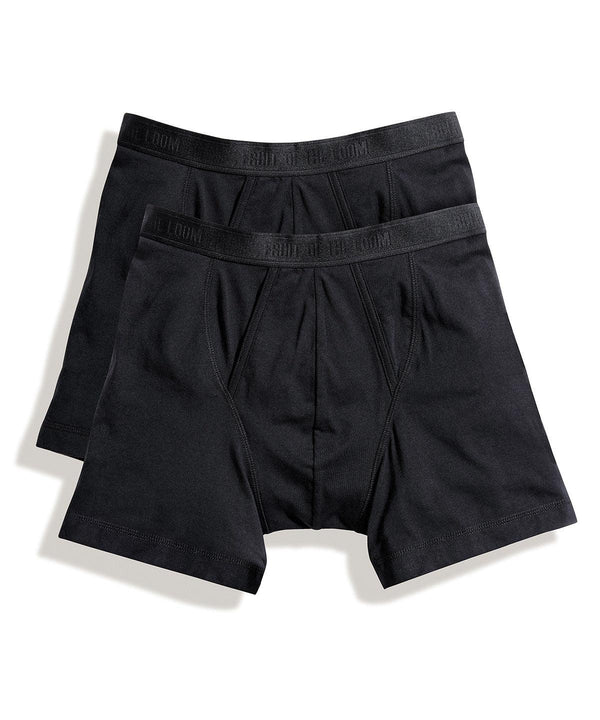 Black - Classic boxer 2-pack Boxers Fruit of the Loom Gifting & Accessories, Lounge & Underwear, Must Haves Schoolwear Centres