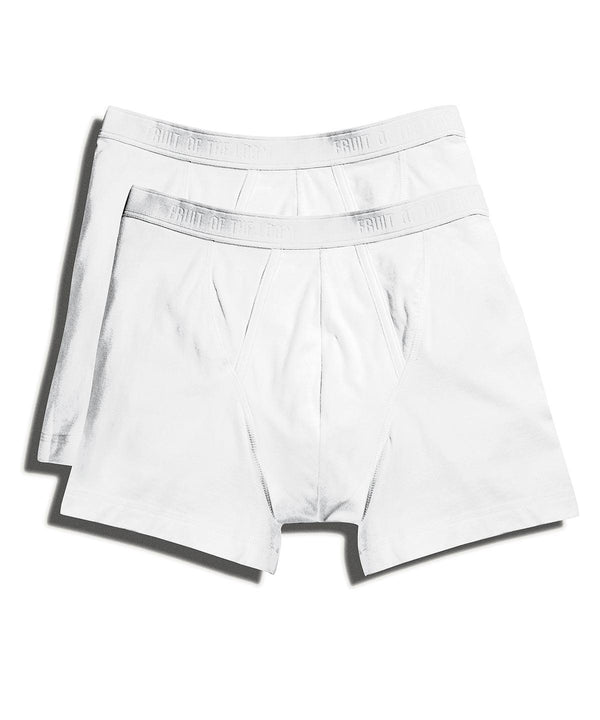 White - Classic boxer 2-pack Boxers Fruit of the Loom Gifting & Accessories, Lounge & Underwear, Must Haves Schoolwear Centres