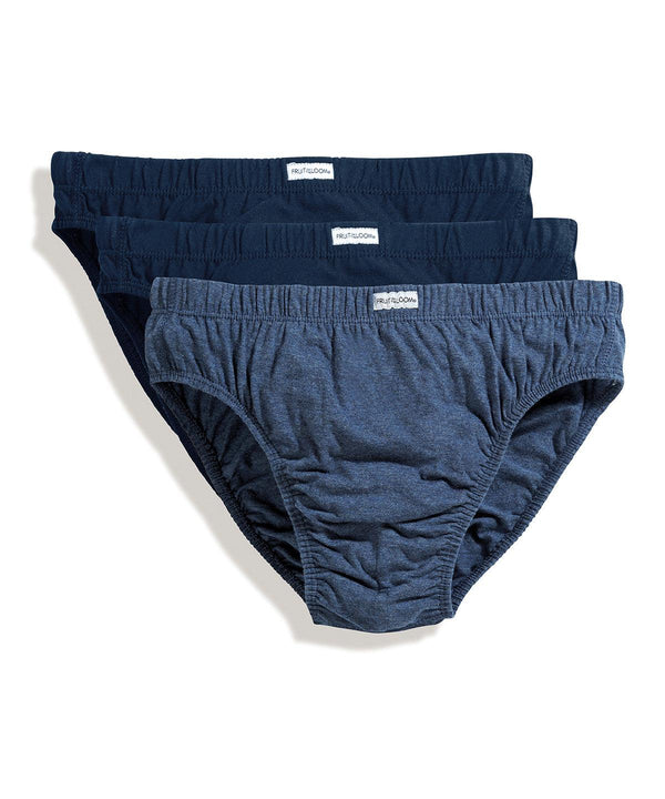 Blues - Classic slip 3-pack Briefs Fruit of the Loom Gifting & Accessories, Lounge & Underwear, Must Haves Schoolwear Centres