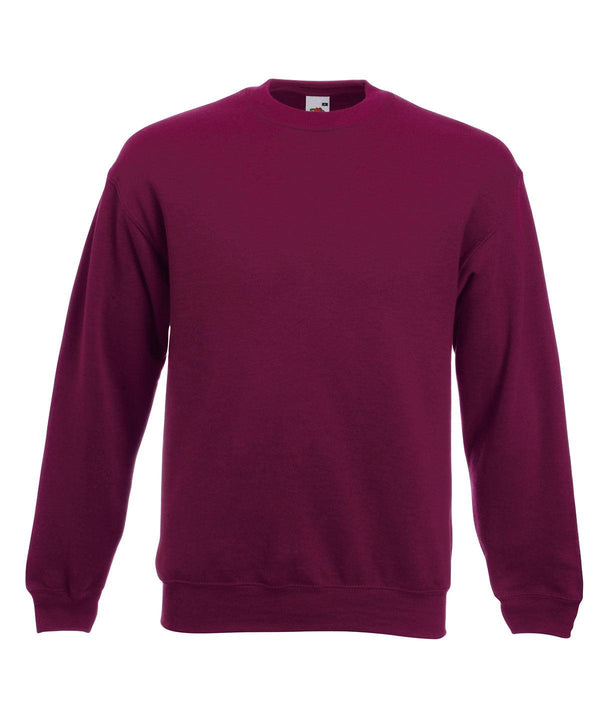 Burgundy - Premium 70/30 set-in sweatshirt Sweatshirts Fruit of the Loom Must Haves, New Sizes for 2023, Sweatshirts Schoolwear Centres