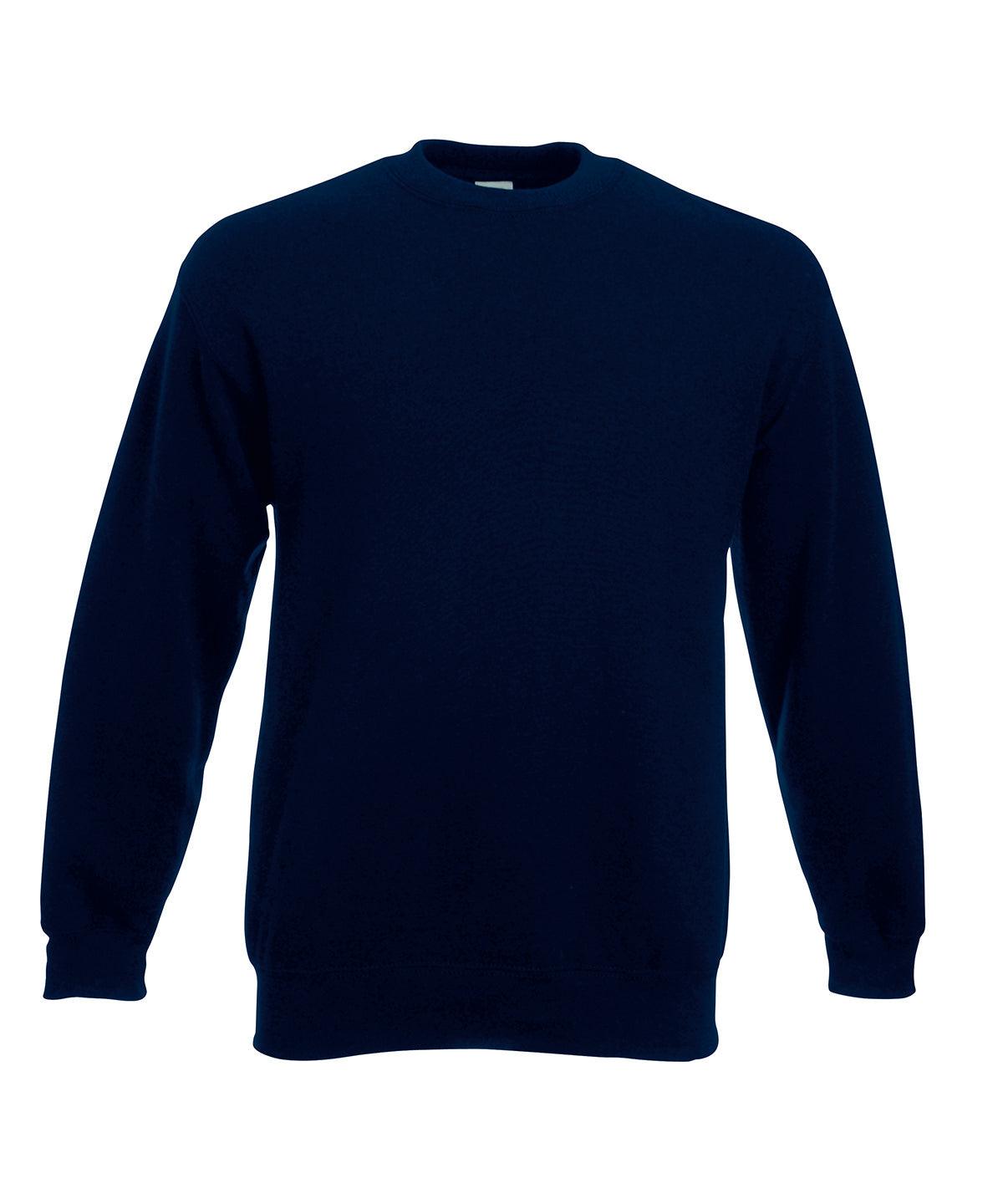 Deep Navy* - Premium 70/30 set-in sweatshirt Sweatshirts Fruit of the Loom Must Haves, New Sizes for 2023, Sweatshirts Schoolwear Centres