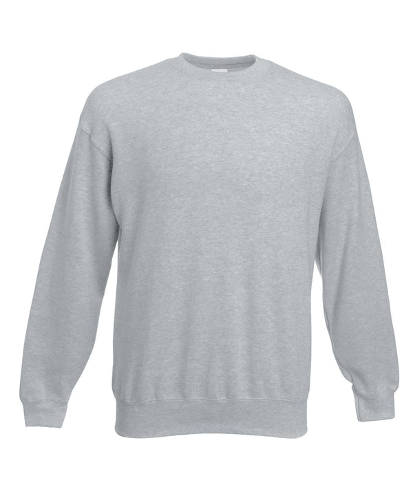 Heather Grey* - Premium 70/30 set-in sweatshirt Sweatshirts Fruit of the Loom Must Haves, New Sizes for 2023, Sweatshirts Schoolwear Centres