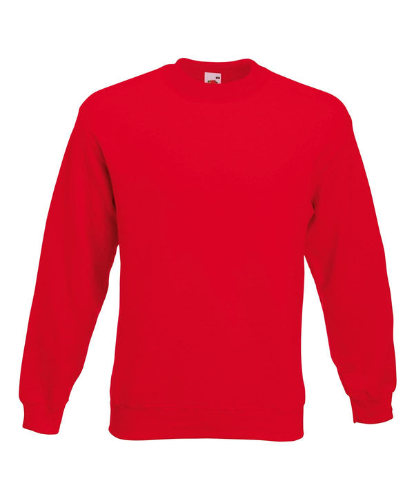 Red - Premium 70/30 set-in sweatshirt Sweatshirts Fruit of the Loom Must Haves, New Sizes for 2023, Sweatshirts Schoolwear Centres