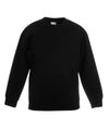 Black - Kids premium set-in sweatshirt Sweatshirts Fruit of the Loom Back to Education, Junior, Must Haves, Sweatshirts Schoolwear Centres