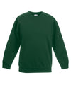 Bottle Green - Kids premium set-in sweatshirt Sweatshirts Fruit of the Loom Back to Education, Junior, Must Haves, Sweatshirts Schoolwear Centres