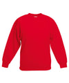 Red - Kids premium set-in sweatshirt Sweatshirts Fruit of the Loom Back to Education, Junior, Must Haves, Sweatshirts Schoolwear Centres