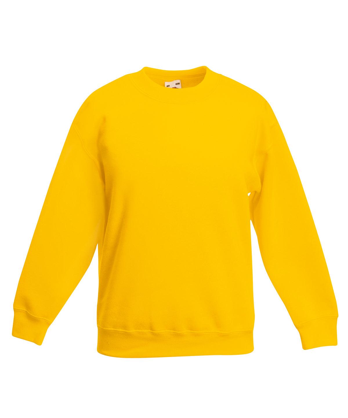 Sunflower - Kids premium set-in sweatshirt Sweatshirts Fruit of the Loom Back to Education, Junior, Must Haves, Sweatshirts Schoolwear Centres