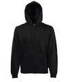 Black* - Premium 70/30 hooded sweatshirt jacket Hoodies Fruit of the Loom Hoodies, New Sizes for 2023 Schoolwear Centres