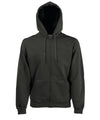 Charcoal* - Premium 70/30 hooded sweatshirt jacket Hoodies Fruit of the Loom Hoodies, New Sizes for 2023 Schoolwear Centres