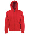 Red - Premium 70/30 hooded sweatshirt jacket Hoodies Fruit of the Loom Hoodies, New Sizes for 2023 Schoolwear Centres