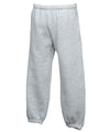 Heather Grey - Kids premium elasticated cuff jog pants Sweatpants Fruit of the Loom Joggers, Junior, Must Haves Schoolwear Centres