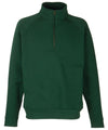 Bottle Green - Premium 70/30 zip-neck sweatshirt Sweatshirts Fruit of the Loom Must Haves, New Sizes for 2023, Sweatshirts Schoolwear Centres