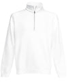 White - Premium 70/30 zip-neck sweatshirt Sweatshirts Fruit of the Loom Must Haves, New Sizes for 2023, Sweatshirts Schoolwear Centres