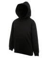 Black - Kids premium hooded sweatshirt Hoodies Fruit of the Loom Hoodies, Junior, Must Haves Schoolwear Centres