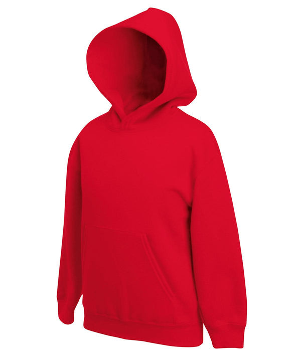 Red - Kids premium hooded sweatshirt Hoodies Fruit of the Loom Hoodies, Junior, Must Haves Schoolwear Centres