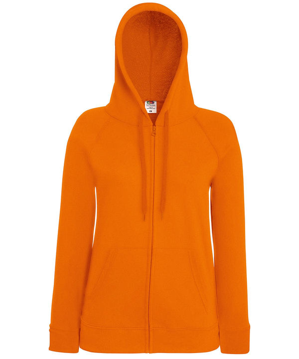 Orange - Women's lightweight hooded sweatshirt jacket Hoodies Fruit of the Loom Hoodies, Raladeal - Recently Added, Women's Fashion Schoolwear Centres