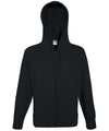 Black - Lightweight hooded sweatshirt jacket Hoodies Fruit of the Loom Hoodies Schoolwear Centres