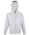 Heather Grey - Lightweight hooded sweatshirt jacket Hoodies Fruit of the Loom Hoodies Schoolwear Centres