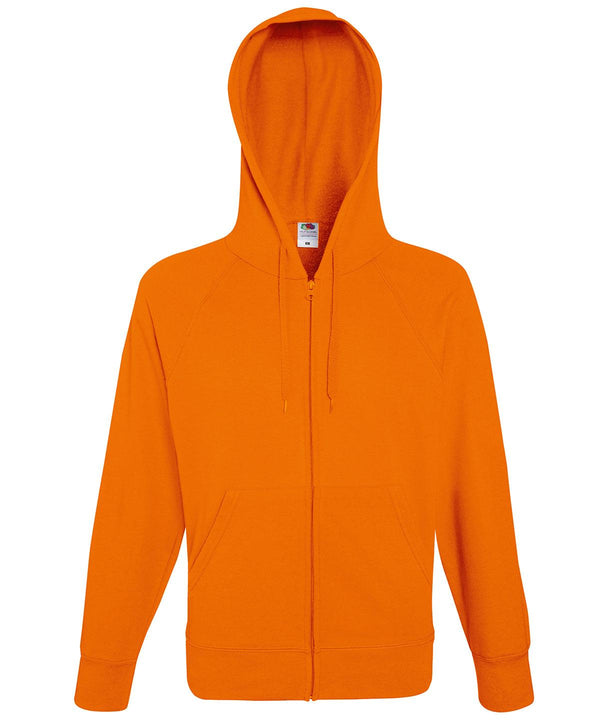 Orange - Lightweight hooded sweatshirt jacket Hoodies Fruit of the Loom Hoodies Schoolwear Centres