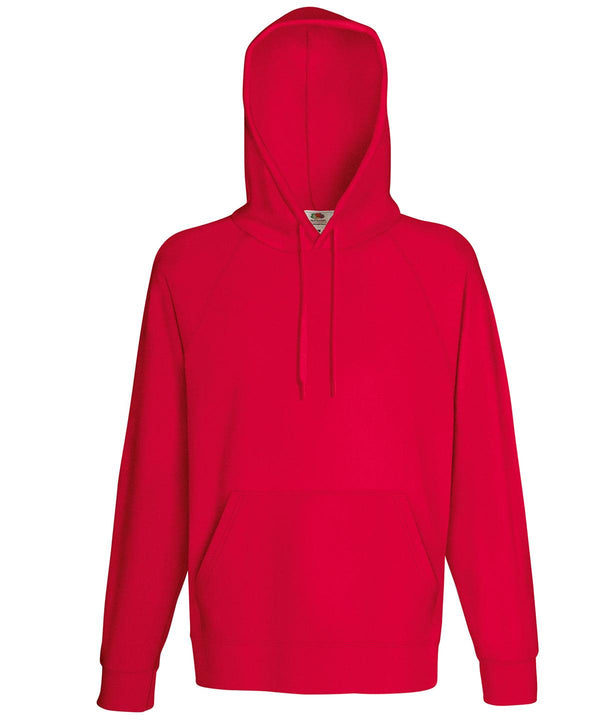 Red - Lightweight hooded sweatshirt Hoodies Fruit of the Loom Hoodies Schoolwear Centres