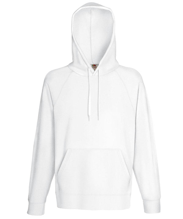 White - Lightweight hooded sweatshirt Hoodies Fruit of the Loom Hoodies Schoolwear Centres