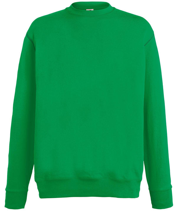 Kelly Green - Lightweight set-in sweatshirt Sweatshirts Fruit of the Loom Sweatshirts Schoolwear Centres