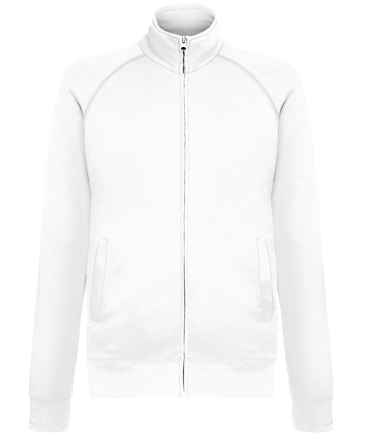 White - Lightweight sweatshirt jacket Sweatshirts Fruit of the Loom Raladeal - Recently Added, Sweatshirts Schoolwear Centres