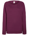 Burgundy - Women's lightweight raglan sweatshirt Sweatshirts Fruit of the Loom Must Haves, Sweatshirts, Women's Fashion Schoolwear Centres