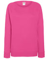 Fuchsia - Women's lightweight raglan sweatshirt Sweatshirts Fruit of the Loom Must Haves, Sweatshirts, Women's Fashion Schoolwear Centres