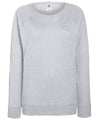 Heather Grey - Women's lightweight raglan sweatshirt Sweatshirts Fruit of the Loom Must Haves, Sweatshirts, Women's Fashion Schoolwear Centres