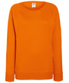 Orange - Women's lightweight raglan sweatshirt Sweatshirts Fruit of the Loom Must Haves, Sweatshirts, Women's Fashion Schoolwear Centres