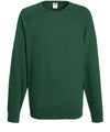 Bottle Green - Lightweight raglan sweatshirt Sweatshirts Fruit of the Loom Must Haves, Sweatshirts Schoolwear Centres