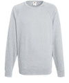 Heather Grey - Lightweight raglan sweatshirt Sweatshirts Fruit of the Loom Must Haves, Sweatshirts Schoolwear Centres