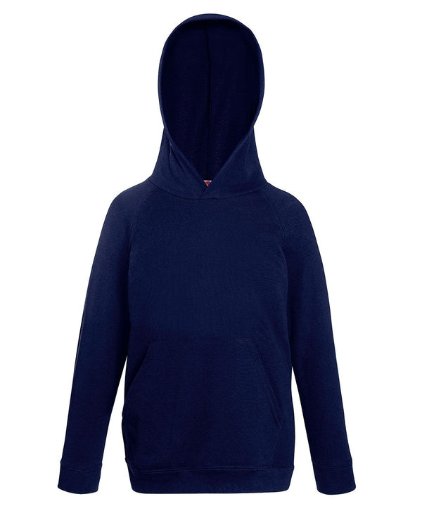 Deep Navy - Kids lightweight hooded sweatshirt Hoodies Fruit of the Loom Hoodies, Junior, Must Haves Schoolwear Centres