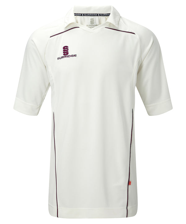 White/Maroon trim - Century shirt Polos Last Chance to Buy Polos & Casual Schoolwear Centres