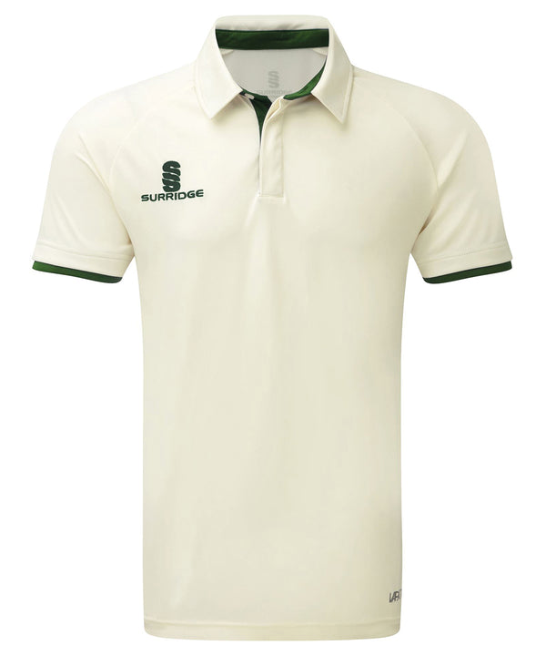 White/Green Trim - Ergo short sleeve shirt Polos Last Chance to Buy Sports & Leisure Schoolwear Centres