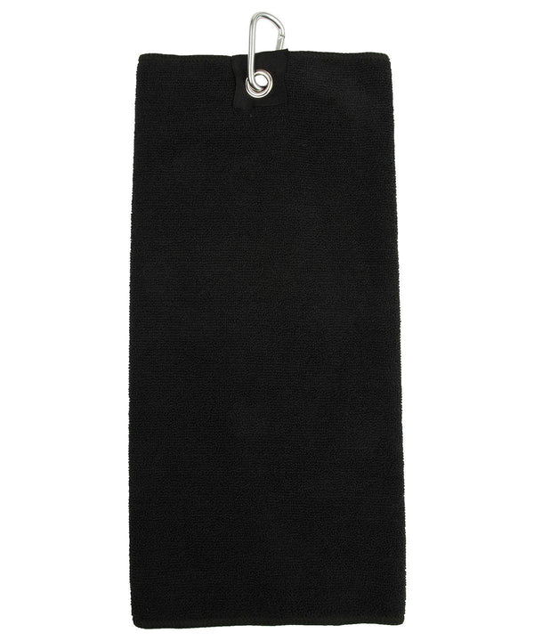 Black - Microfibre golf towel Towels Towel City Gifting & Accessories, Homewares & Towelling, Sublimation Schoolwear Centres