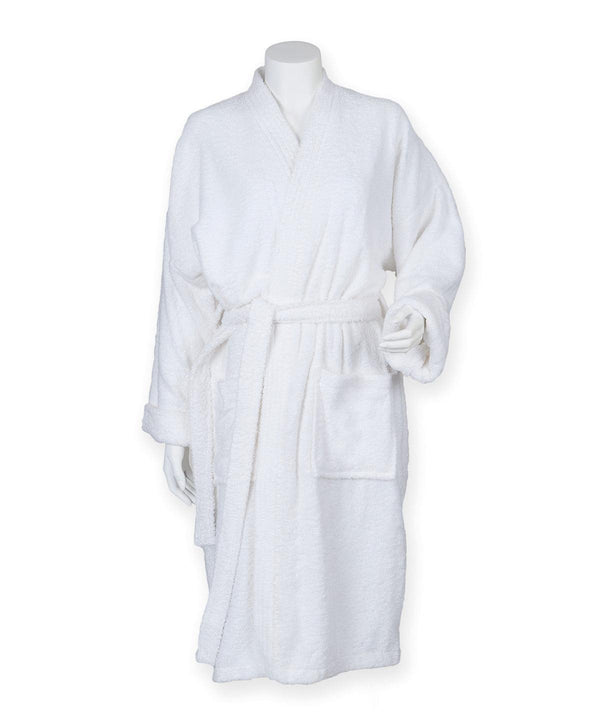 White - Kimono robe Robes Towel City Gifting & Accessories, Homewares & Towelling, Lounge & Underwear, Raladeal - Recently Added Schoolwear Centres