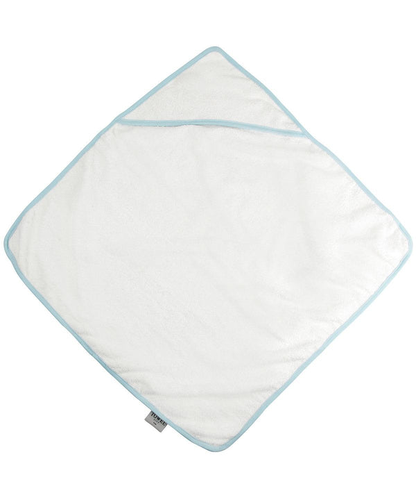 White/Blue - Babies' hooded towel Towels Towel City Gifting & Accessories, Homewares & Towelling Schoolwear Centres