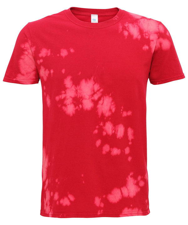 Red - Bleach out T T-Shirts Colortone Holiday Season, Must Haves, Pastels and Tie Dye, T-Shirts & Vests Schoolwear Centres