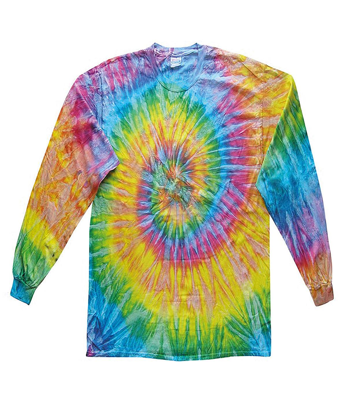 Saturn - Long sleeve tie-dye T T-Shirts Colortone Raladeal - High Stock, T-Shirts & Vests Schoolwear Centres