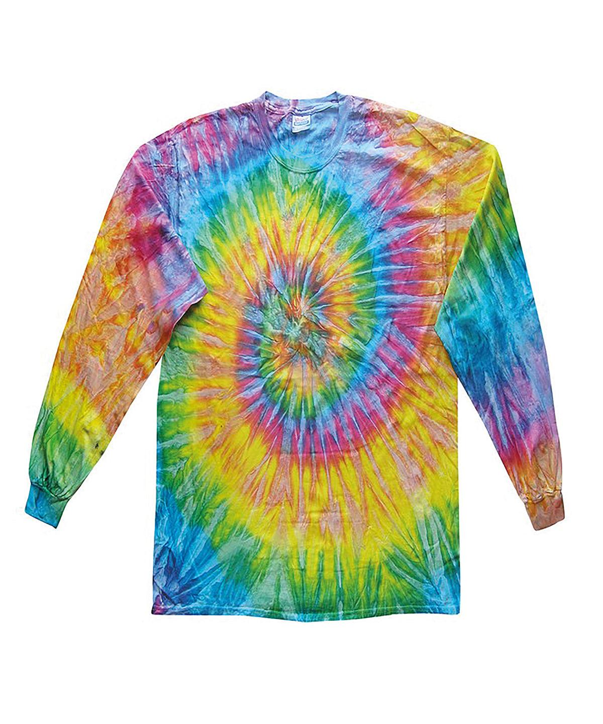 Saturn - Long sleeve tie-dye T T-Shirts Colortone Raladeal - High Stock, T-Shirts & Vests Schoolwear Centres