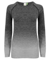 Dark Grey/Light Grey Marl - Women's seamless fade out long sleeve top Baselayers Tombo Activewear & Performance, Athleisurewear, Raladeal - Recently Added, Sports & Leisure Schoolwear Centres