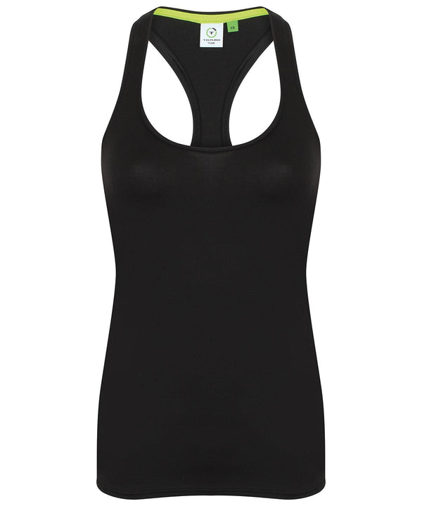 Black - Women's racerback vest Vests Tombo Athleisurewear, Raladeal - Recently Added, Rebrandable, S/S 19 Trend Colours, Sports & Leisure, T-Shirts & Vests Schoolwear Centres