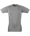 Grey Marl/Grey - Slim fit t-shirt T-Shirts Tombo Activewear & Performance, Athleisurewear, Raladeal - Recently Added, Sports & Leisure, T-Shirts & Vests Schoolwear Centres