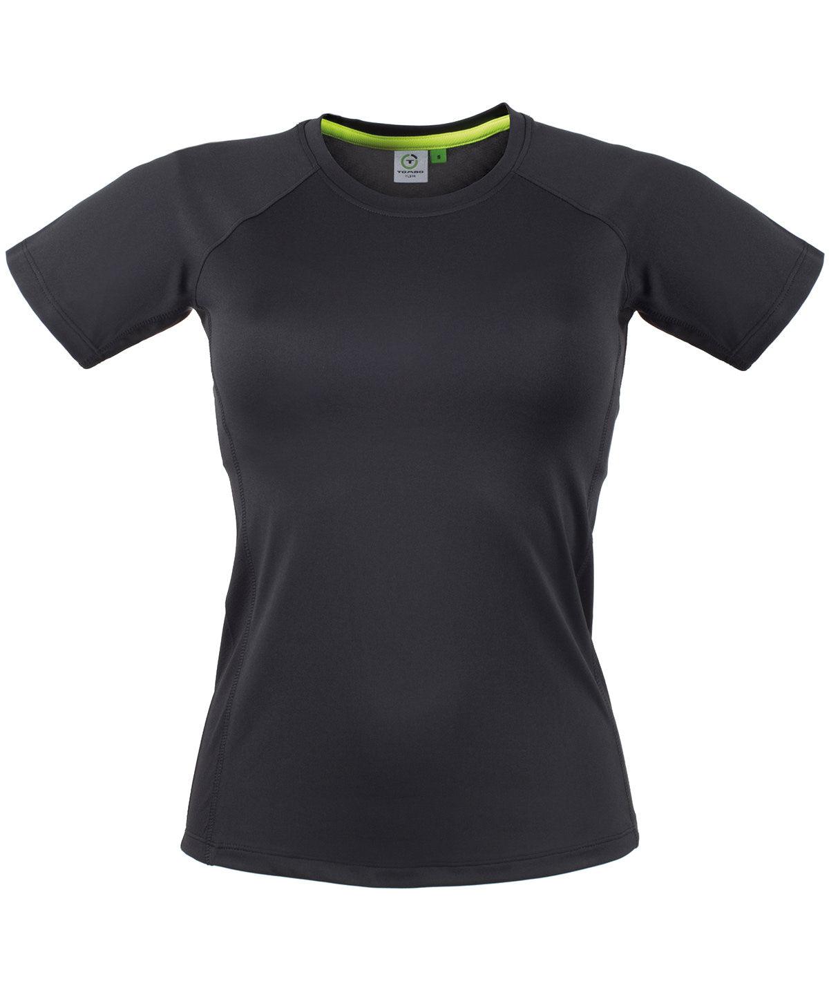 Black/Black - Women's slim fit t-shirt T-Shirts Tombo Activewear & Performance, Athleisurewear, Sale, Sports & Leisure, T-Shirts & Vests Schoolwear Centres