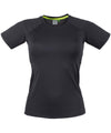 Black/Black - Women's slim fit t-shirt T-Shirts Tombo Activewear & Performance, Athleisurewear, Sale, Sports & Leisure, T-Shirts & Vests Schoolwear Centres