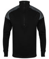 Black - ¼ zip top with reflective panels Sports Overtops Tombo Athleisurewear, Rebrandable, Sale, Sports & Leisure Schoolwear Centres