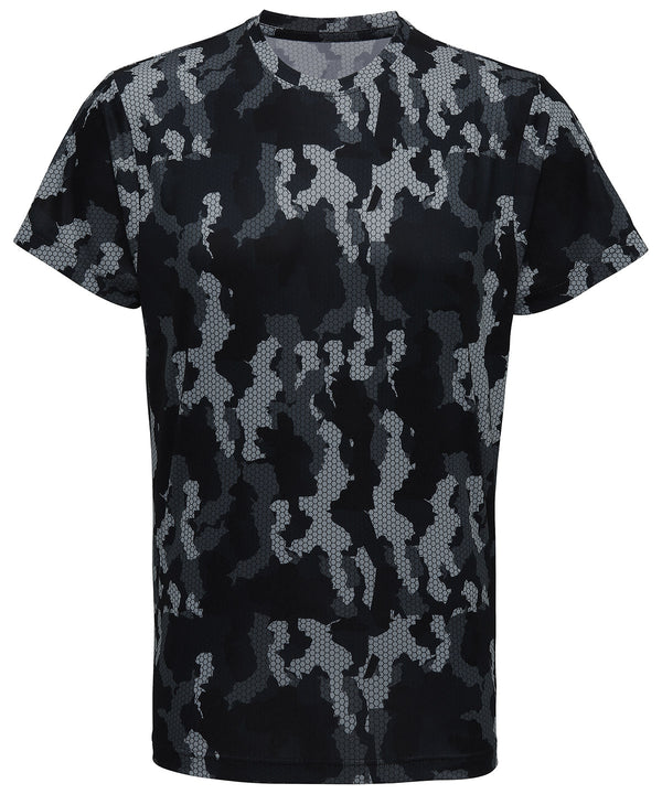 Camo Charcoal - TriDri® Hexoflage® performance t-shirt T-Shirts TriDri® Activewear & Performance, Camo, Exclusives, Rebrandable, Sports & Leisure, T-Shirts & Vests Schoolwear Centres